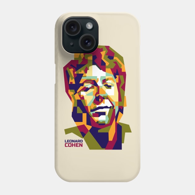 Abstract L Cohen in WPAP Phone Case by smd90