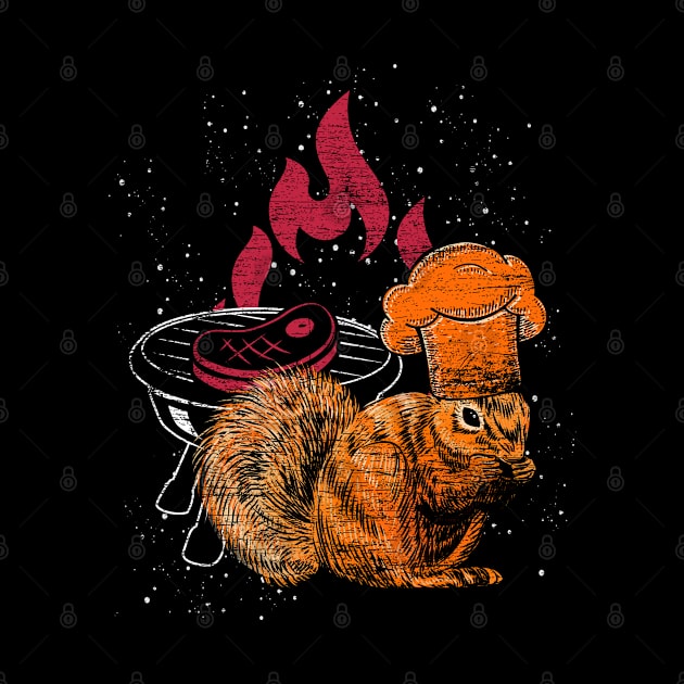 Squirrel BBQ Grunge by ShirtsShirtsndmoreShirts