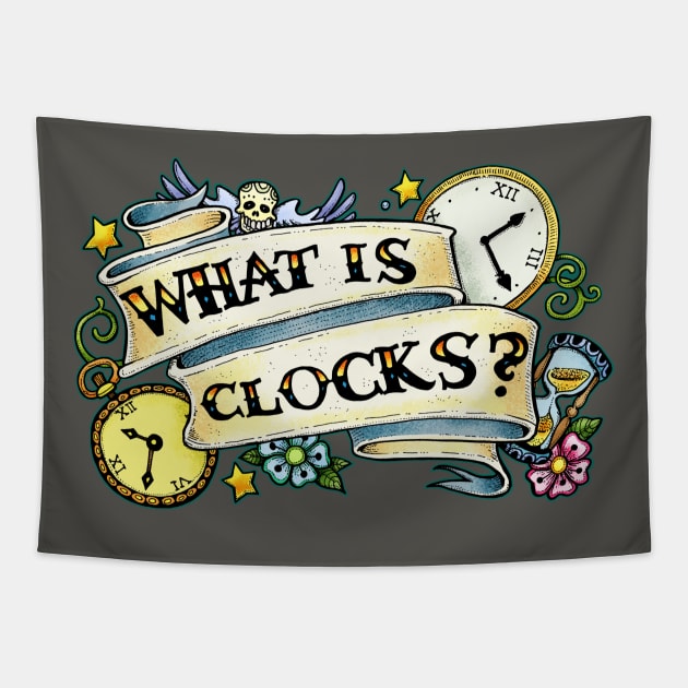 What is Clocks? Tapestry by Scrotes