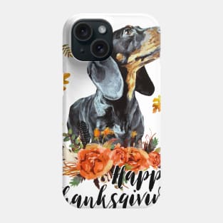 Happy Thanksgiving Dachshund Lovers Gifts Phone Case