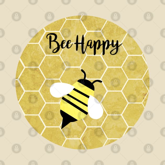 Bee Happy by KatherineBlowerDesigns