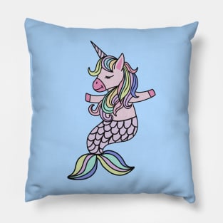 Unicorn, Mermaid, Cute Unicorn Lover Pillow