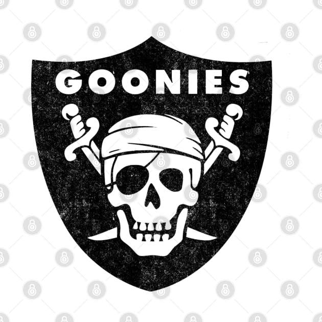 Raiders Goonies Vintage logo by BodinStreet