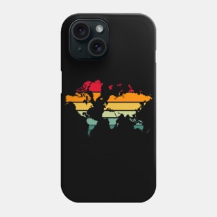 World map Retro style Phone Case