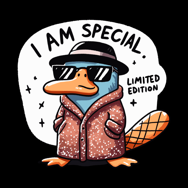 I am Special Cool Platypus by DoodleDashDesigns