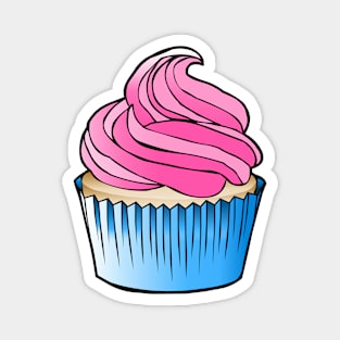 Cupcake Pink Berry Frosting Magnet