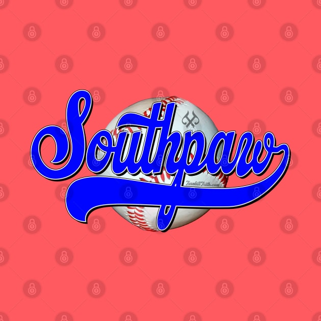 Southpaw Baseball Blue by Turnbill Truth Designs