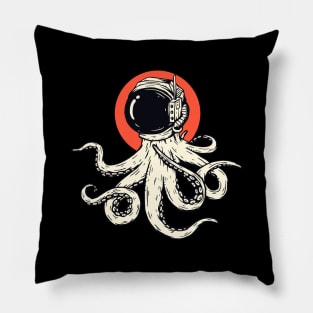 Octopus Astronaut Helmet Japanese Style Pillow