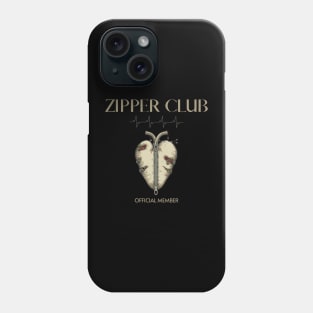 ZIPPER CLUB, heart transplant, open heart surgery Phone Case