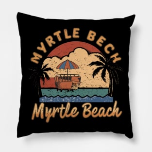 myrtle beach Pillow