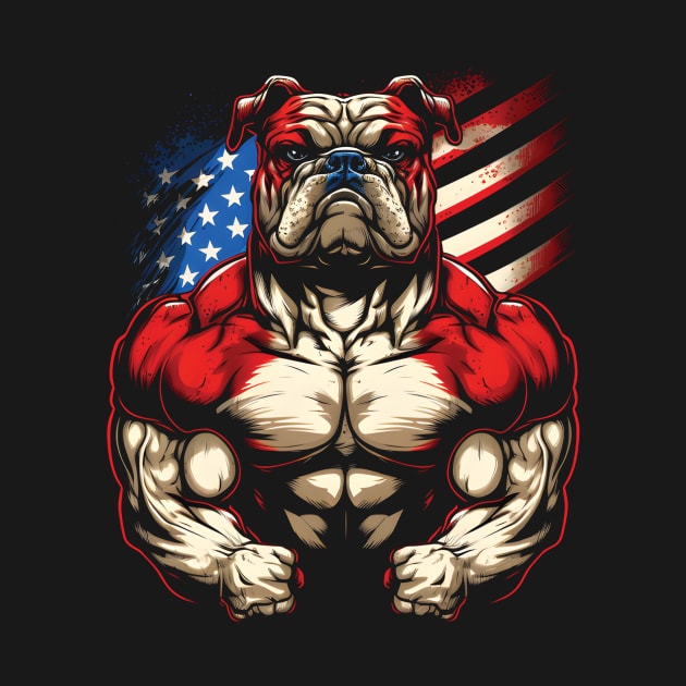 strong bulldog, flag bulldog, gym bulldog, Power bulldog by Martumpu Emeld Bow