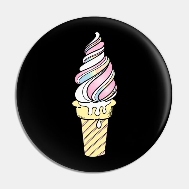 Ice Cream icon pastel color Pin by joeymono