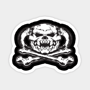 Wampa Skull and Bones Magnet