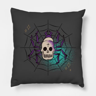 Skull Spider Pillow