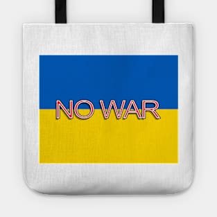 No War Antiwar Ukraine Flag Tote