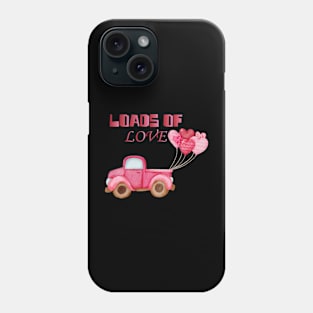 Loads Of Love Valentines Day Cute V-Day Tractor Boys Kids Phone Case