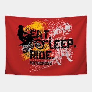 EAT SLEEP RIDE Tapestry