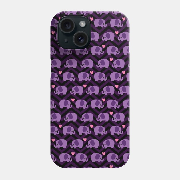 Pastel Goth Purple Elephant Phone Case by UniFox
