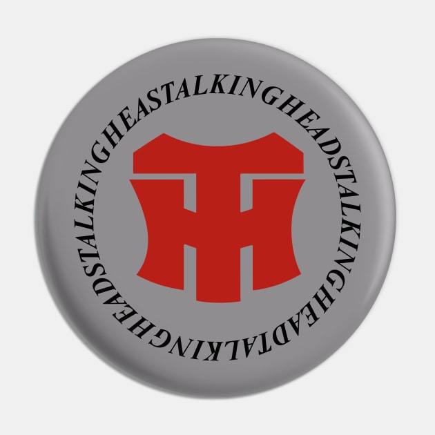 90s Talking Heads Logo Talking Heads Pin TeePublic