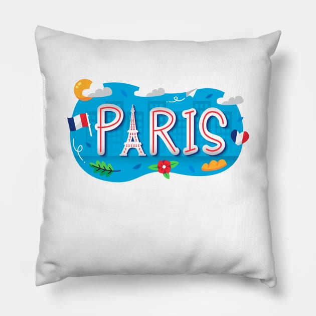 PARIS Pillow by Mako Design 