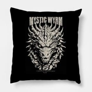 Vintage Dragon Mystic WYRM Pillow