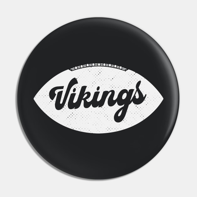 Retro Vikings Football Pin by SLAG_Creative