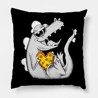 Love and pizza Pillow