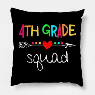 4th Grade Squad Fourth Teacher Student Team Back To School Shirt Pillow