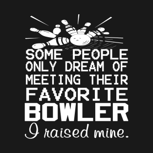 Father (2) Bowling Mom T-Shirt