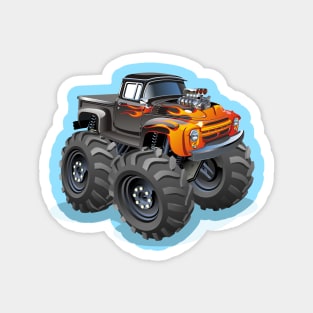 Cartoon Monster Truck Magnet