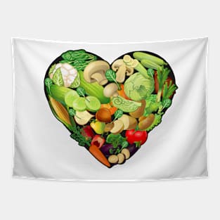 Plant-Based Heart Tapestry