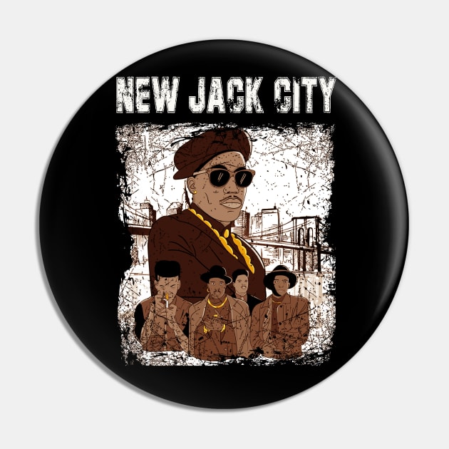 Classic Photo New City Pin by Black Demon Bear