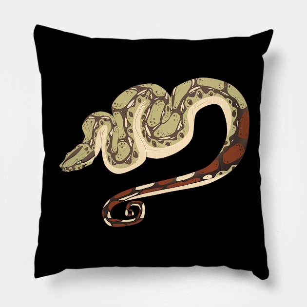 Boa Constrictor Pillow by TwilightSaint