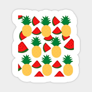Pineapple and Watermelon Magnet