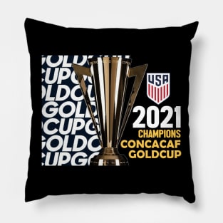 usa champions 2021 gold concacaf trofi Pillow