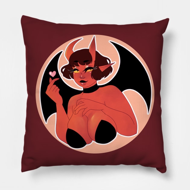 Demon Girl | Succubus Pillow by Bad Witch