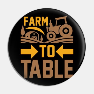 Farm To Table T Shirt For Women Men Pin