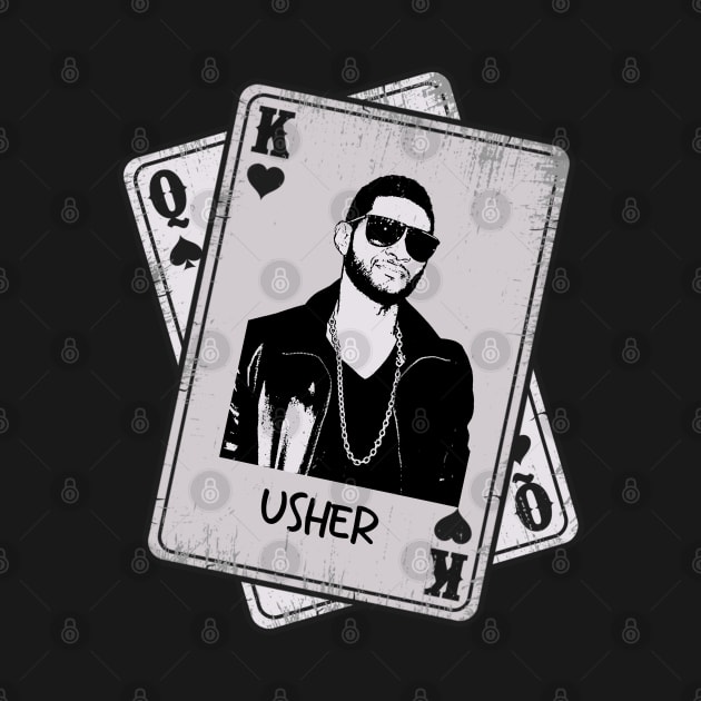 Retro Usher Rapper 80s Card Style by Slepet Anis