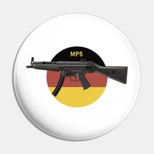 MP5 Submachine Gun with German Flag Pin