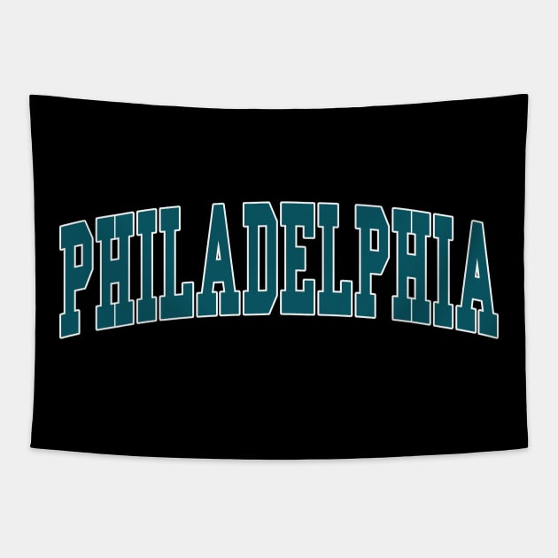 Philadelphia - college university font letters jersey football basketball baseball softball volleyball hockey lover fan player christmas birthday gift for men women kids mothers fathers day dad mom vintage retro Tapestry by Fanboy04
