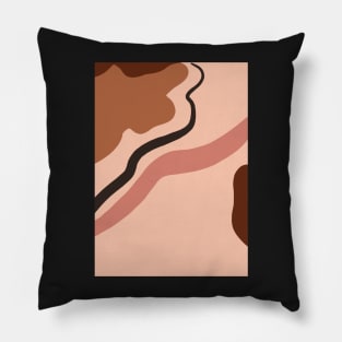 Abstract Earth Tones 7 Pillow