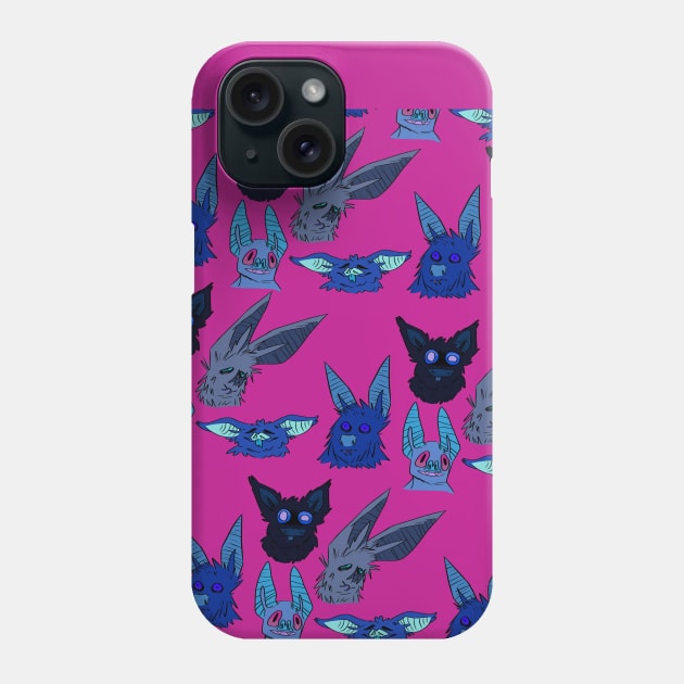 Blue Bats Phone Case by VazMas Design