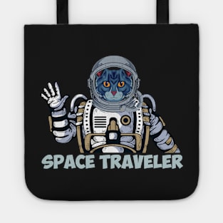 Cat space traveler Tote