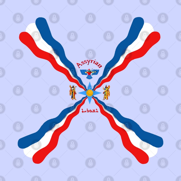 Assyrian Flag by doniainart