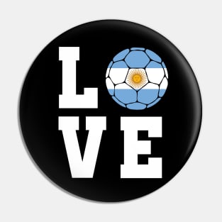 Argentina Football Pin