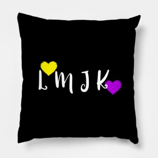 LM and JK Pillow