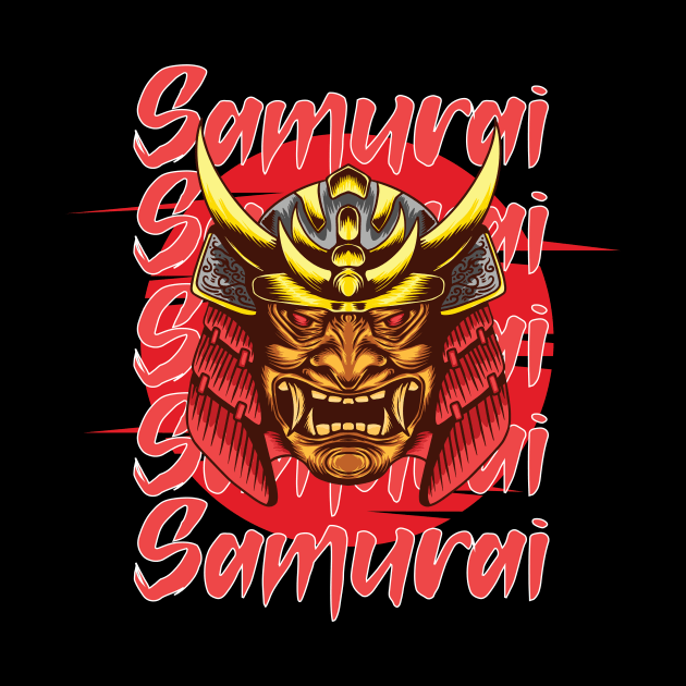 Samurai Mask Design by Ampzy