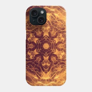 Abstract earth tone mandala Phone Case