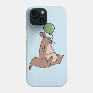 Green Balloon Kangaroo Phone Case