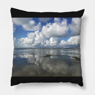 Reflections - Clouds on the Water - Ocean View Pillow